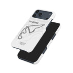 Yas Marina F1 Track Map iPhone Case