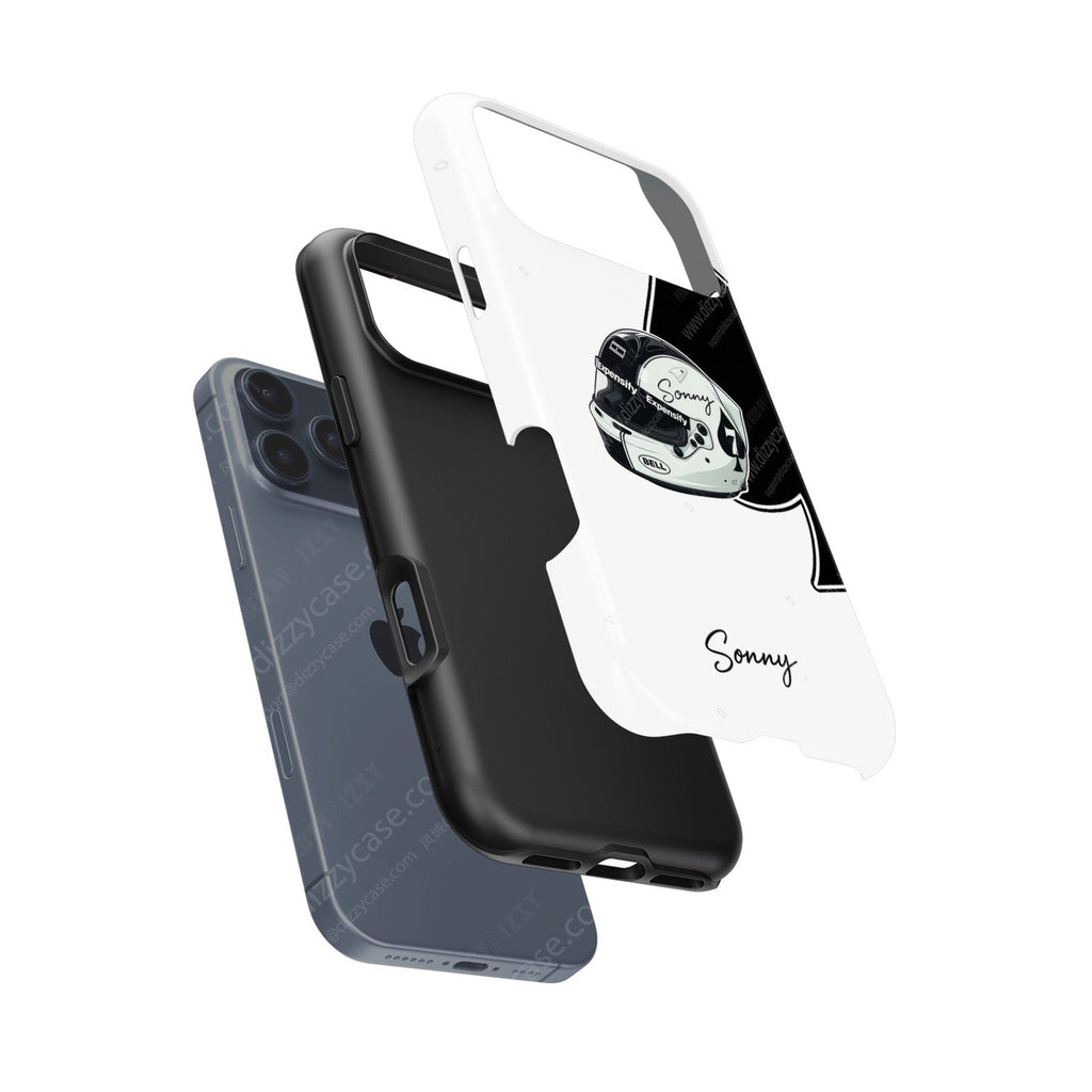 Sonny Hayes ???F1: The Movie??¨¤ Helmet Edition Phone Case ?¡ìC Tribute Design for iPhone