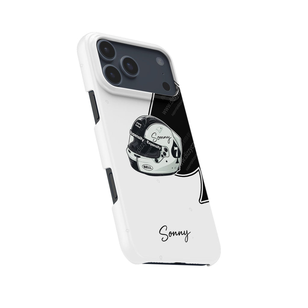 Sonny Hayes ???F1: The Movie??¨¤ Helmet Edition Phone Case ?¡ìC Tribute Design for iPhone