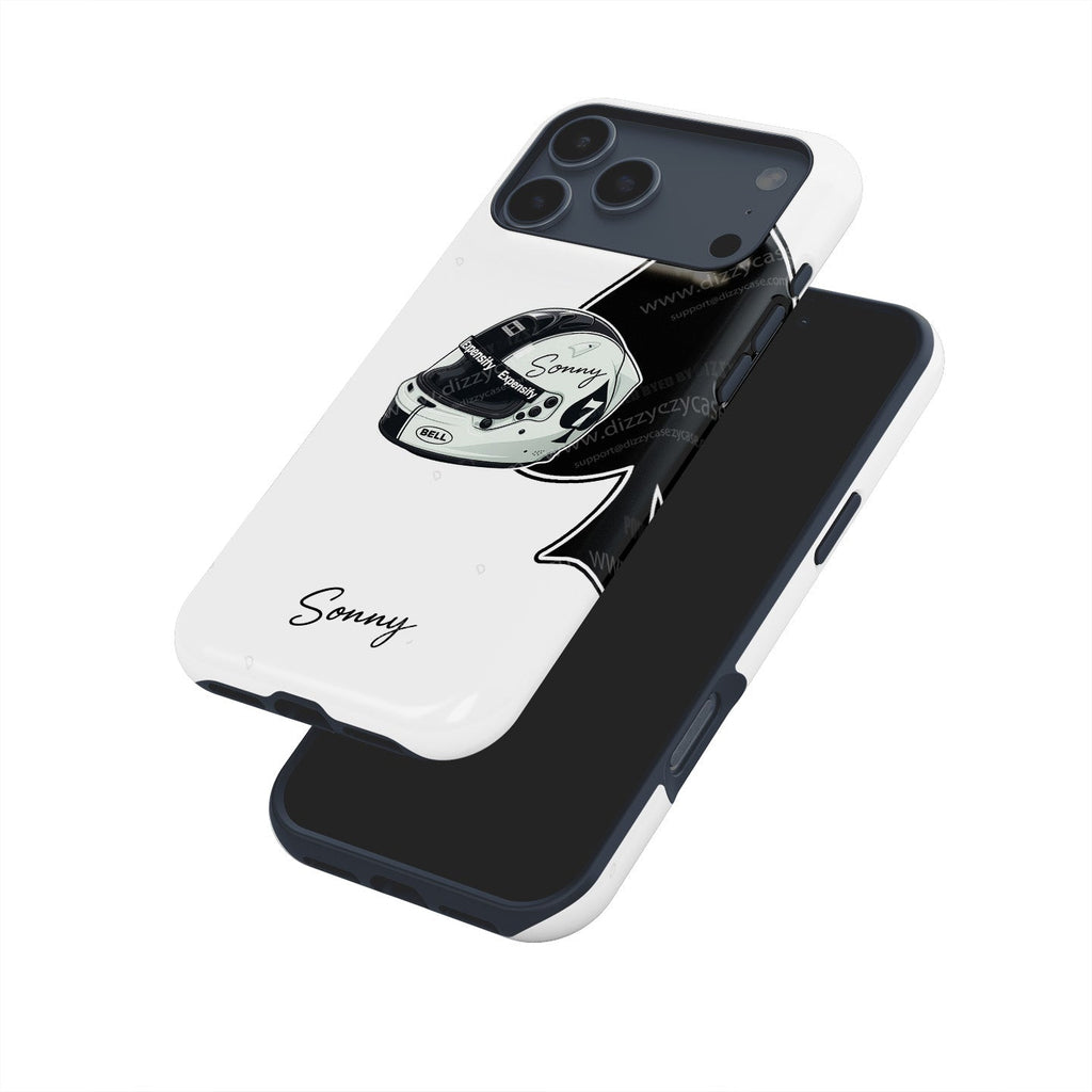 Sonny Hayes ???F1: The Movie??¨¤ Helmet Edition Phone Case ?¡ìC Tribute Design for iPhone