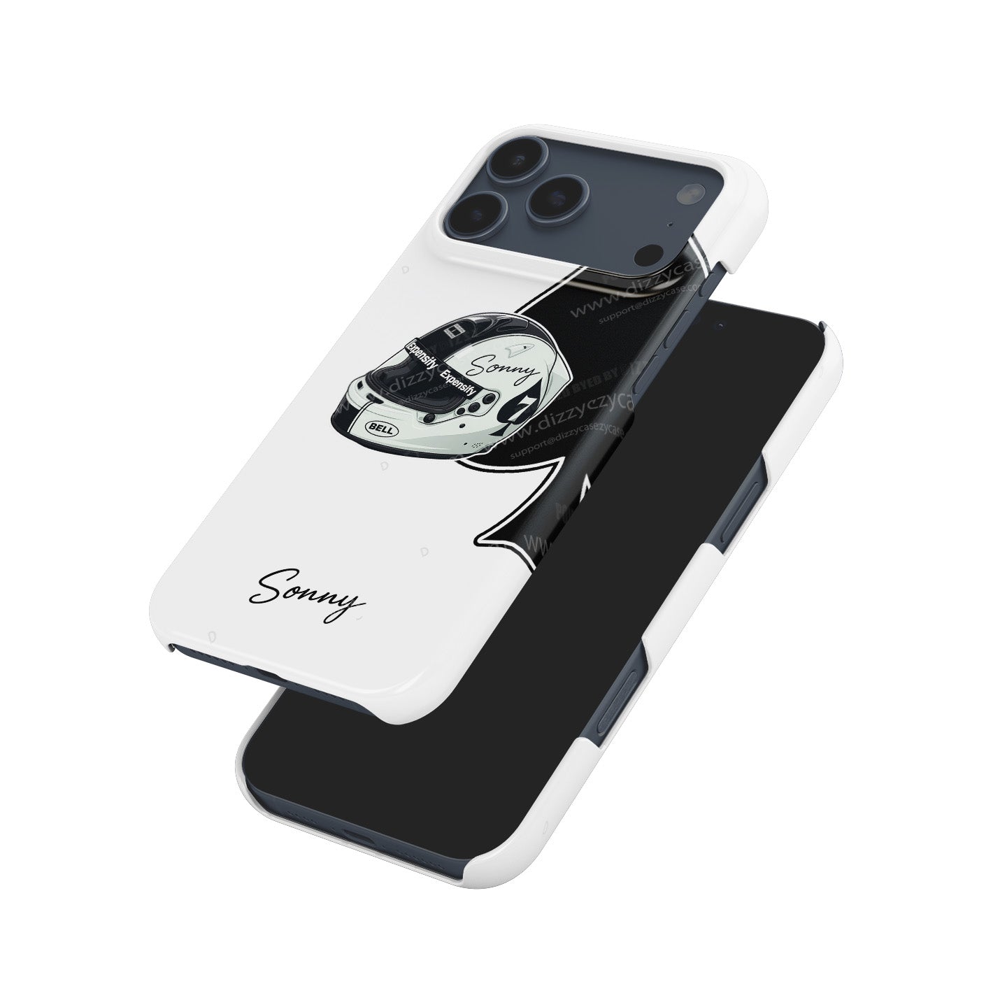 Sonny Hayes ???F1: The Movie??¨¤ Helmet Edition Phone Case ?¡ìC Tribute Design for iPhone