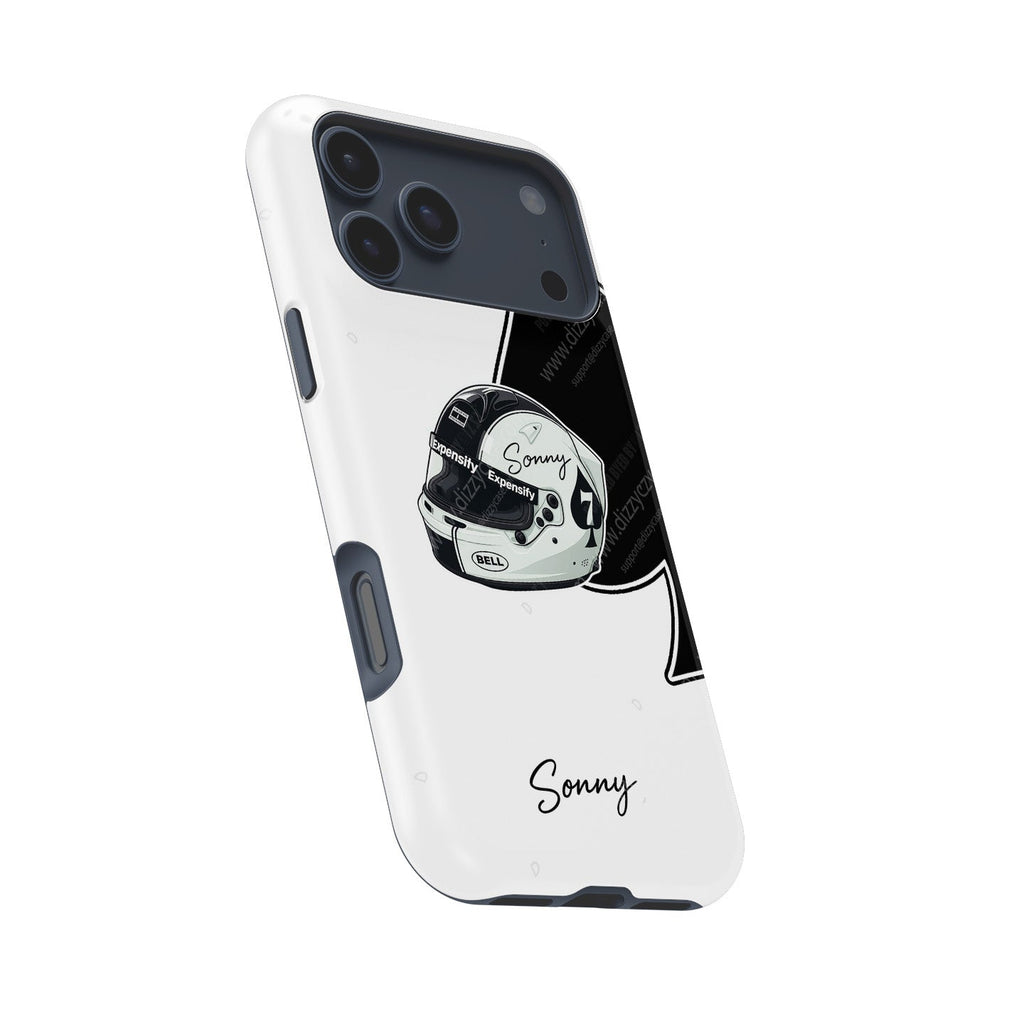 Sonny Hayes ???F1: The Movie??¨¤ Helmet Edition Phone Case ?¡ìC Tribute Design for iPhone