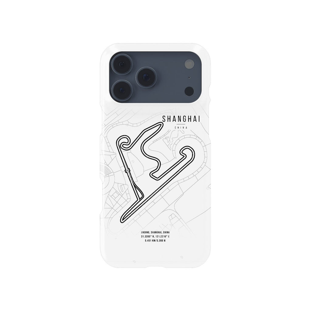 Shanghai F1 Track Map iPhone Case ?¡ìC The Heart of Racing in China