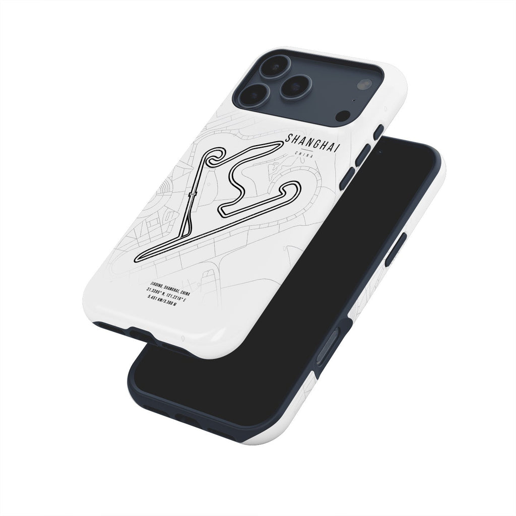 Shanghai F1 Track Map iPhone Case ?¡ìC The Heart of Racing in China