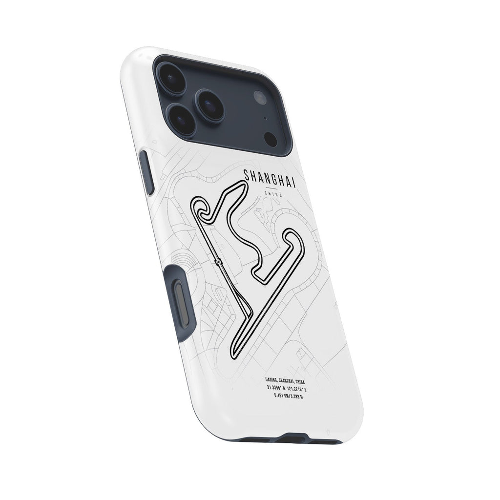 Shanghai F1 Track Map iPhone Case ?¡ìC The Heart of Racing in China