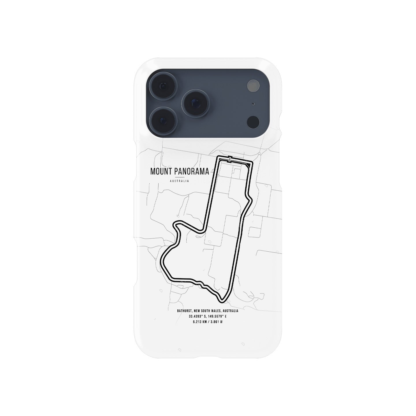 Mount Panorama F1 Track Map iPhone Case
