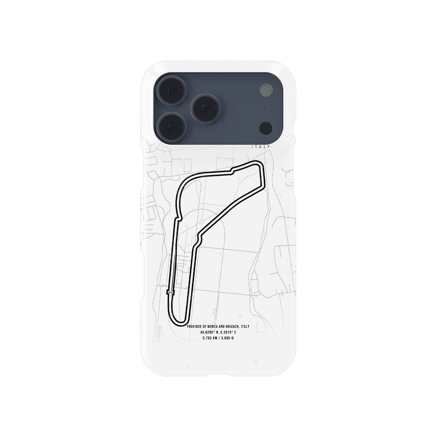 Monza Track Map iPhone Case ?¡ìC Temple of Speed Edition