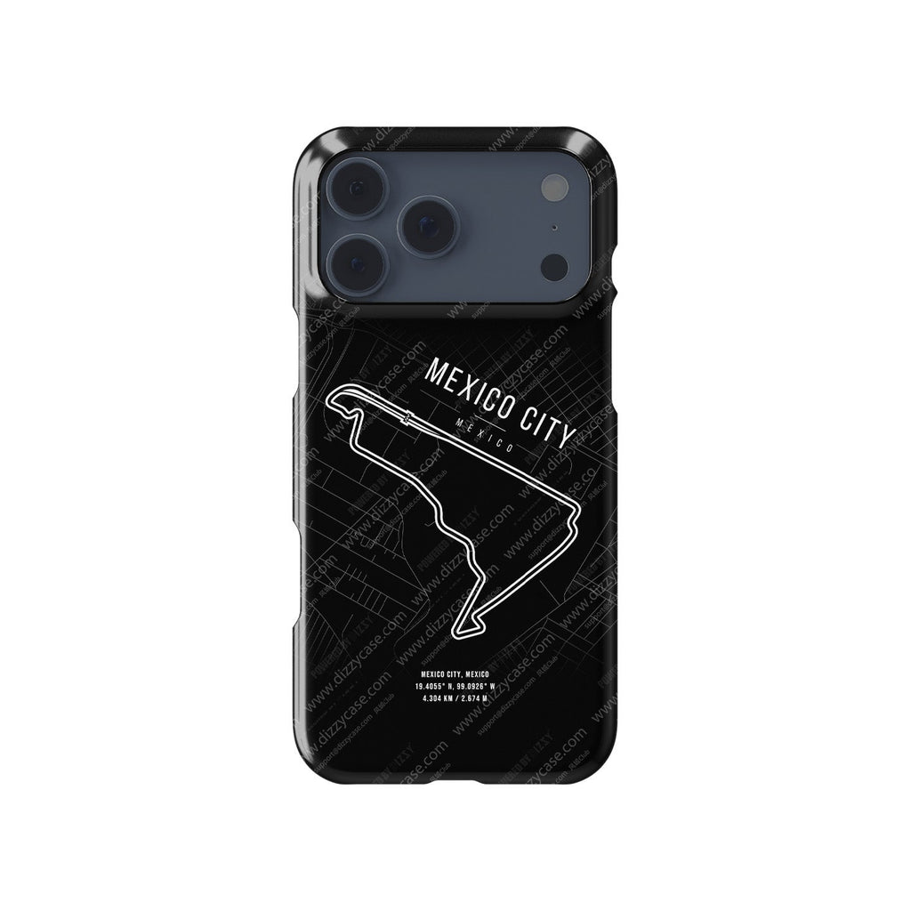 Mexico City F1 Track Map Grand Prix - iPhone Case