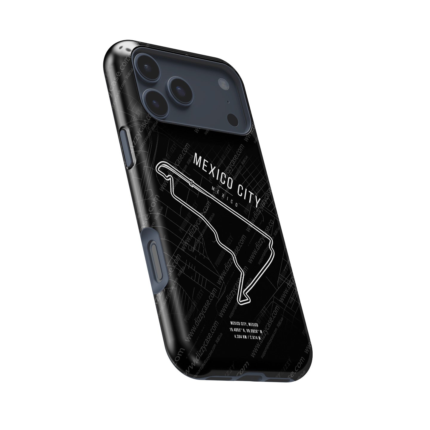 Mexico City F1 Track Map Grand Prix - iPhone Case