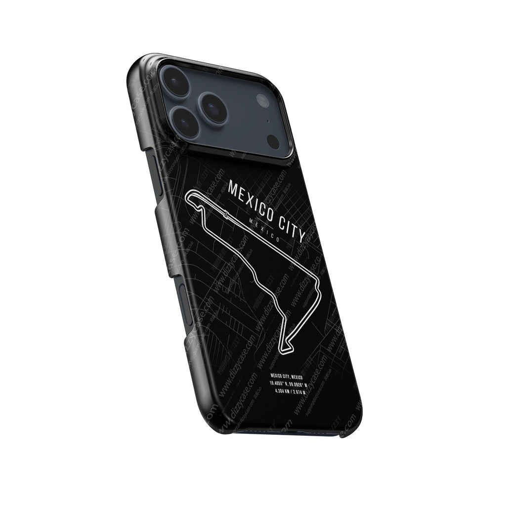Mexico City F1 Track Map Grand Prix - iPhone Case