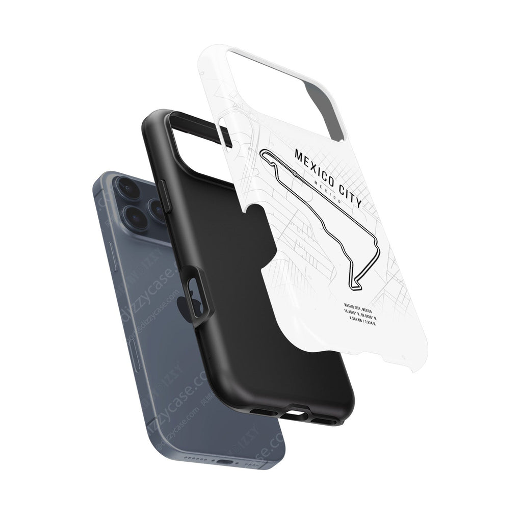 Mexico City F1 Circuit iPhone Case ?¡ìC Iconic Map for Racing Fans