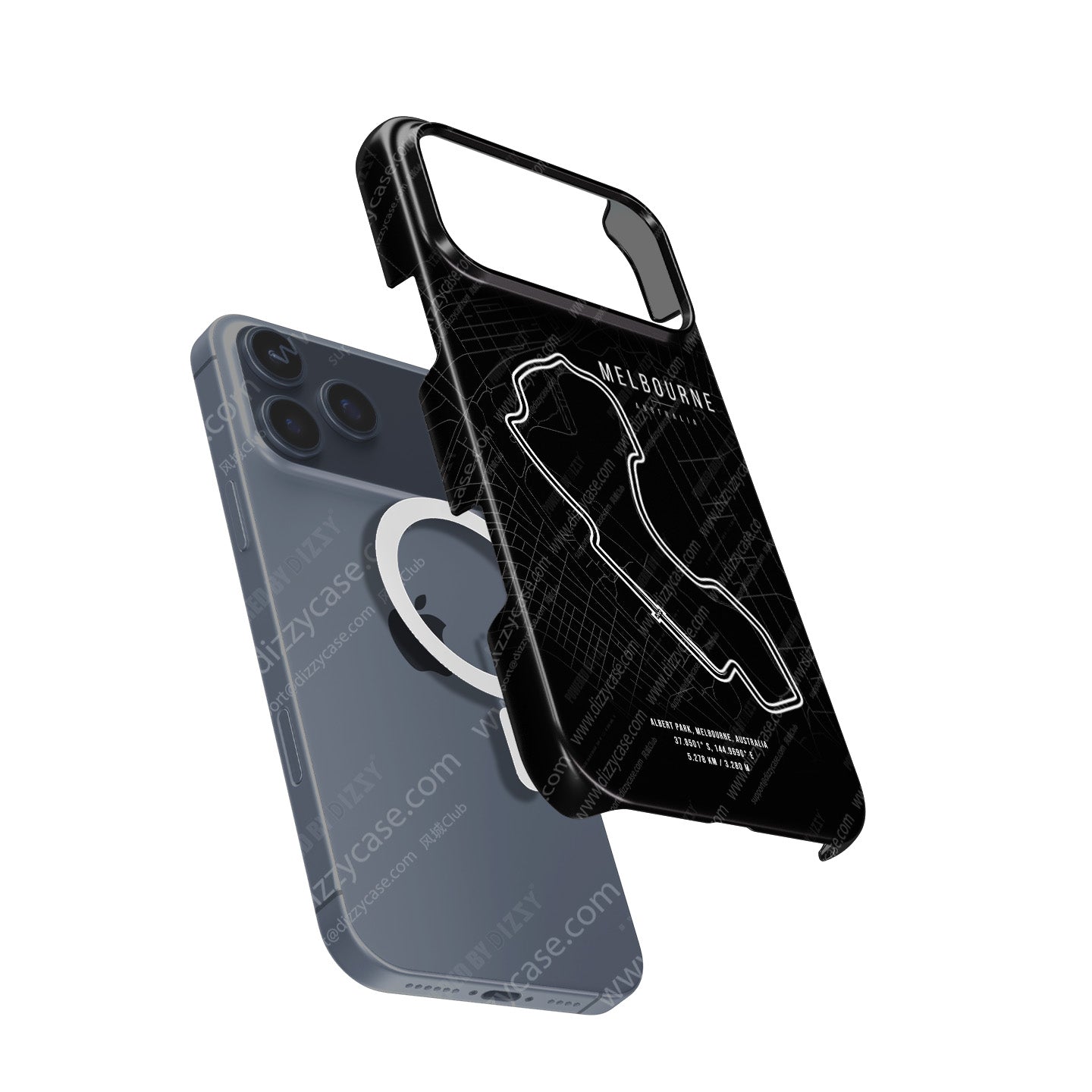Melbourne F1 Track Map Grand Prix - iPhone Case