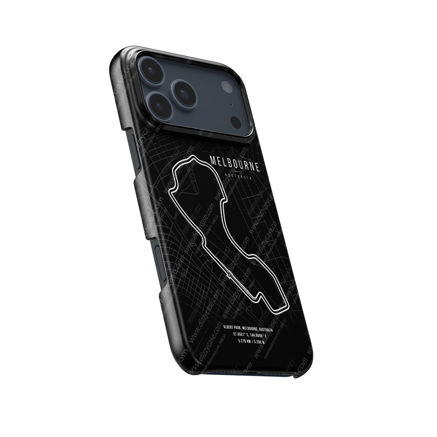 Melbourne F1 Track Map Grand Prix - iPhone Case