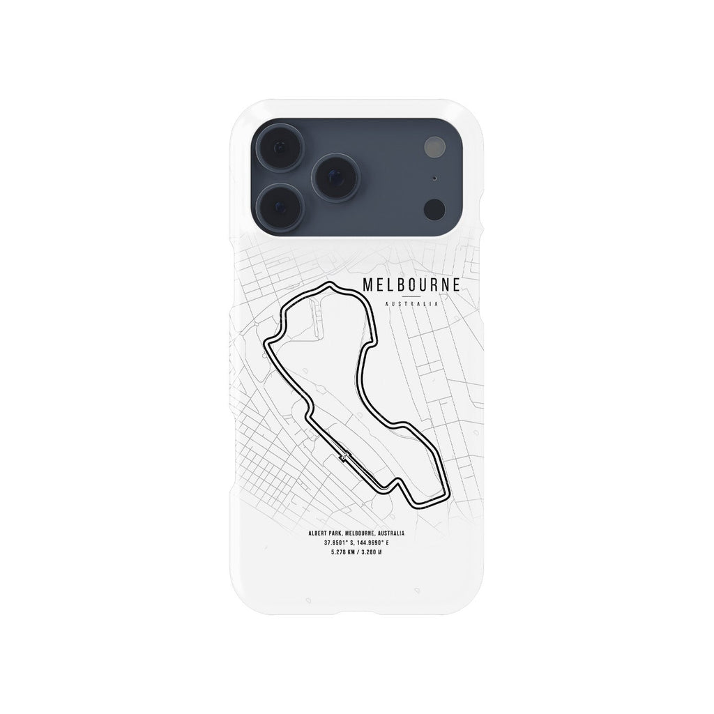 Melbourne F1 iPhone Case ?¡ìC Track Map Design for Racing Fans