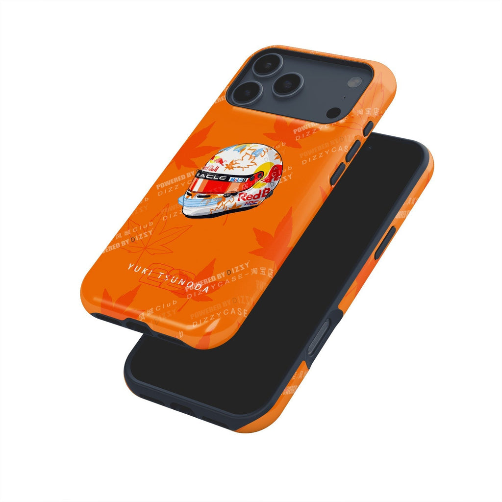 Yuki Tsunoda 2025 Helmet Phone Case ?¡ìC F1 Racing Livery (For iPhone)