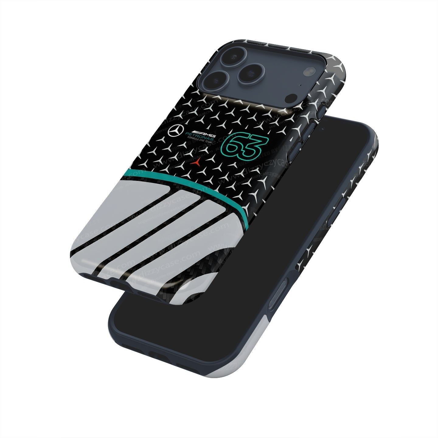 George Russell #63 Mercedes F1 W17 2026 Livery - iPhone Case