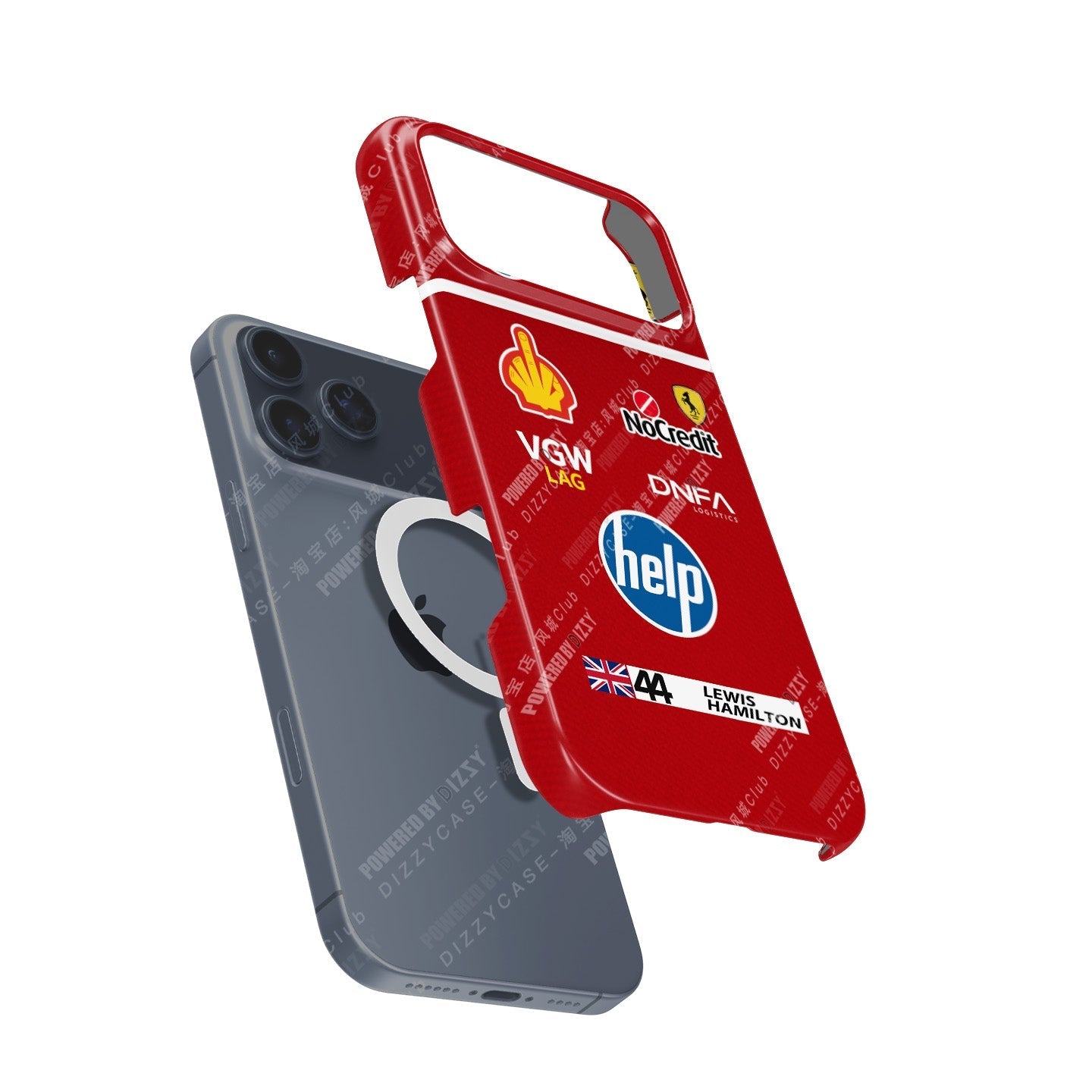 Lewis Hamilton Ferrari Parody Race Suit Phone Case ?¡ìC Satirical ???HELP??¨¤ Edition (for iPhone)