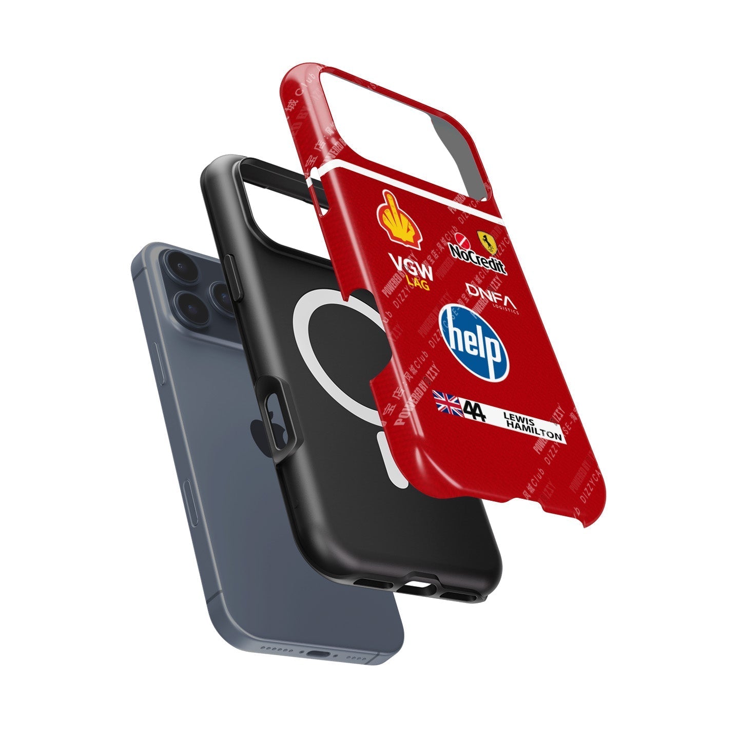 Lewis Hamilton Ferrari Parody Race Suit Phone Case ?¡ìC Satirical ???HELP??¨¤ Edition (for iPhone)