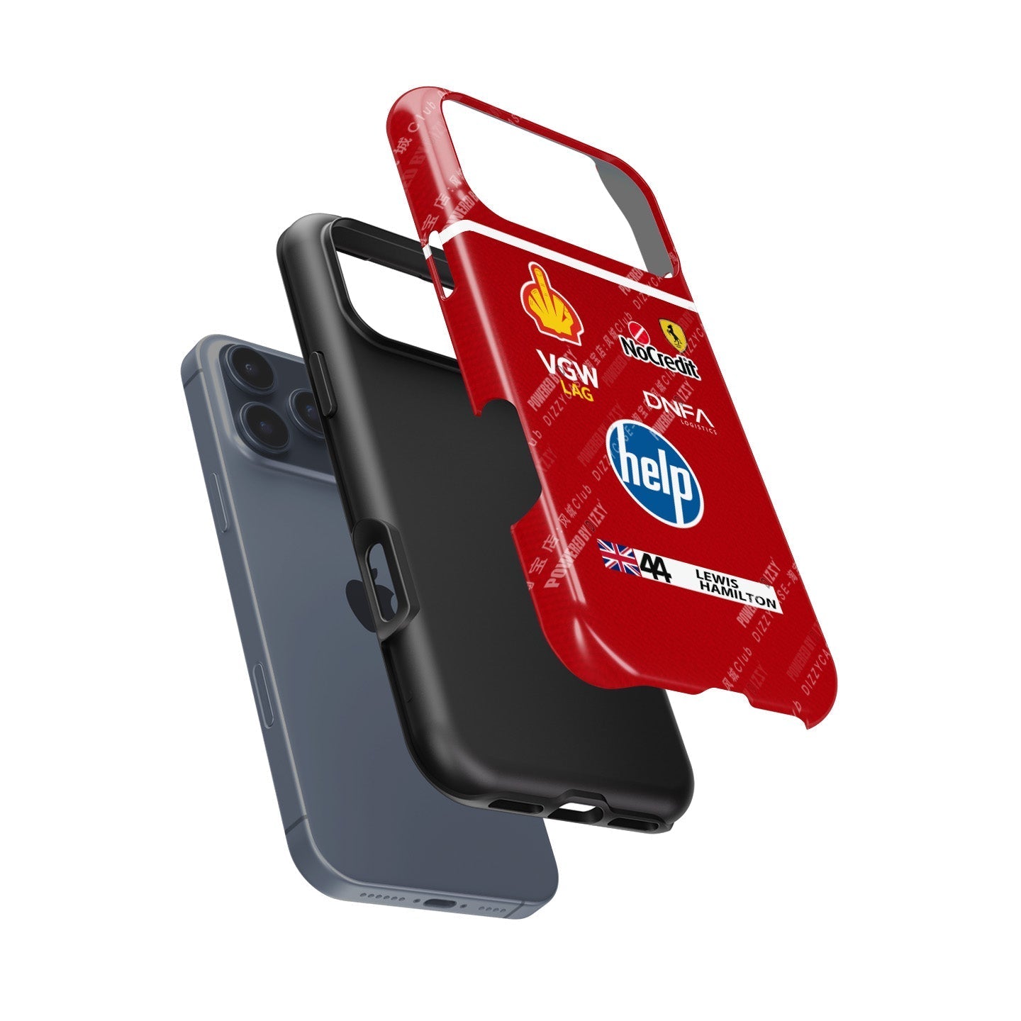 Lewis Hamilton Ferrari Parody Race Suit Phone Case ?¡ìC Satirical ???HELP??¨¤ Edition (for iPhone)