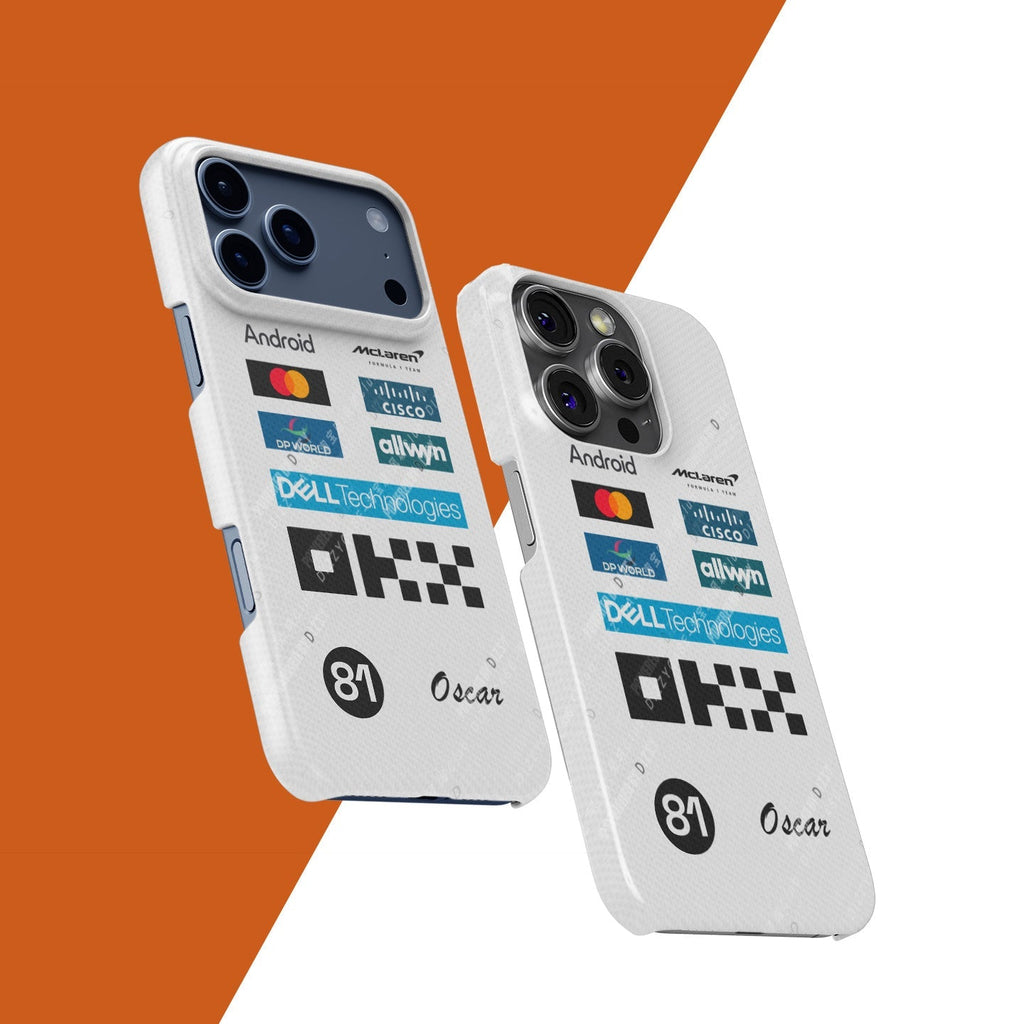 Oscar Piastri 2025 Monaco GP Phone Case ?¡ìC McLaren White Race Suit Edition (For iPhone)