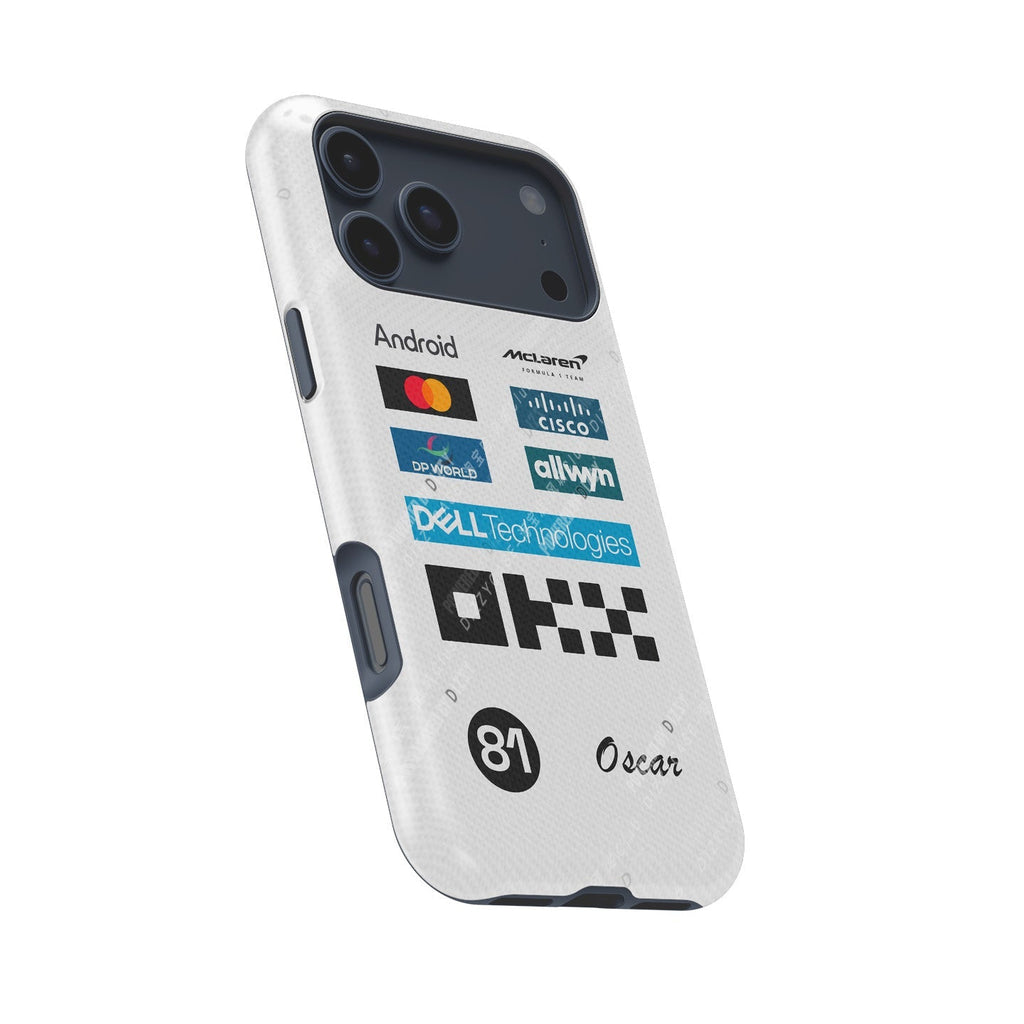 Oscar Piastri 2025 Monaco GP Phone Case ?¡ìC McLaren White Race Suit Edition (For iPhone)