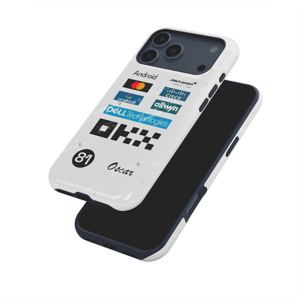 Oscar Piastri 2025 Monaco GP Phone Case ?¡ìC McLaren White Race Suit Edition (For iPhone)