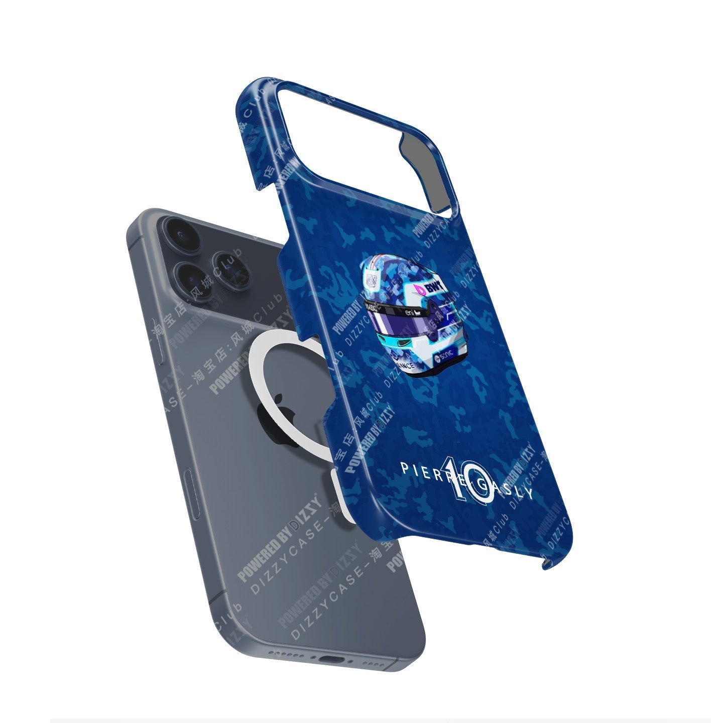 Pierre Gasly 2025 Helmet Phone Case ?¡ìC French Heritage Edition for iPhone (Alpine Edition)