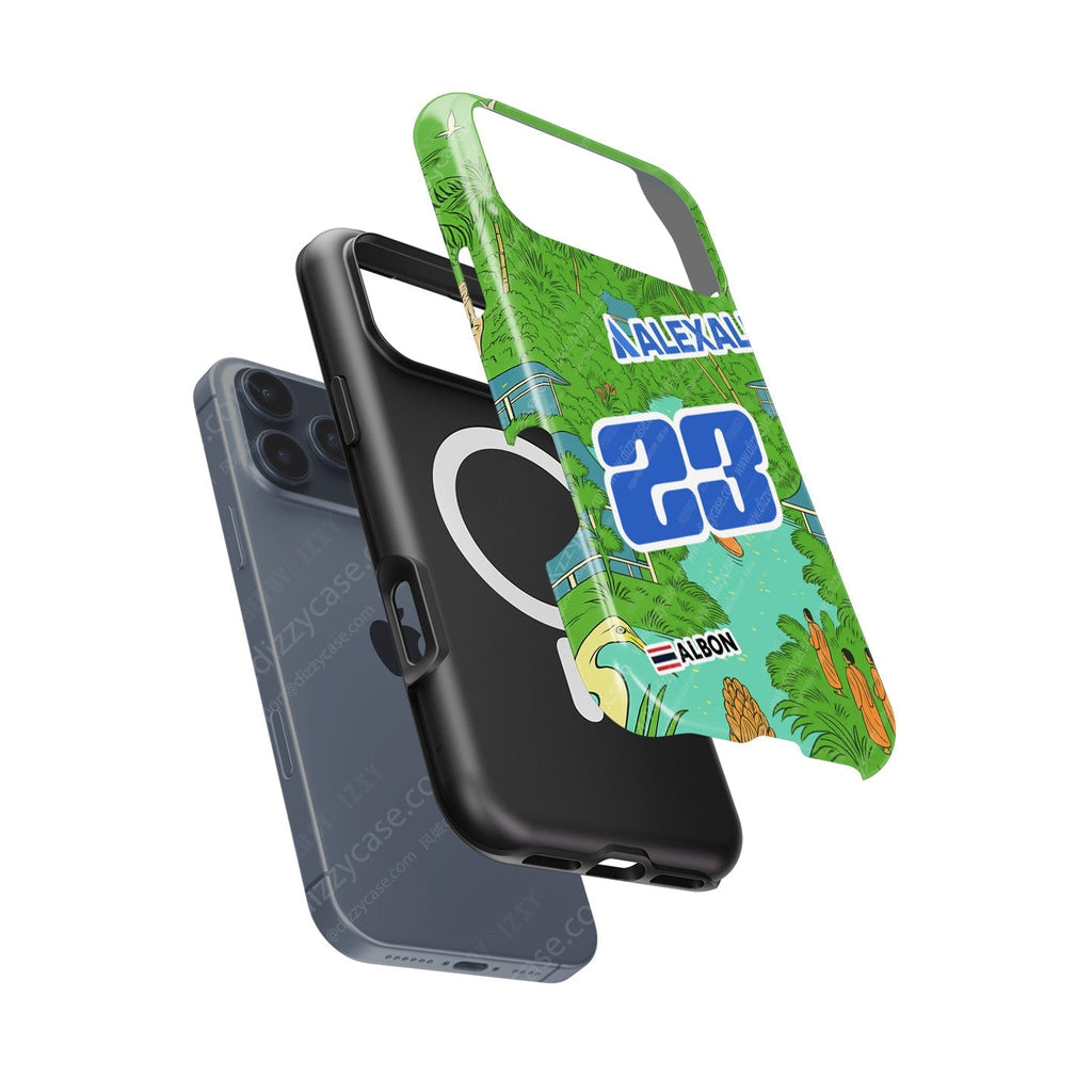 Alex Albon 2025 Singapore GP Helmet iPhone Case ?¡ìC UNICEF Charity Edition