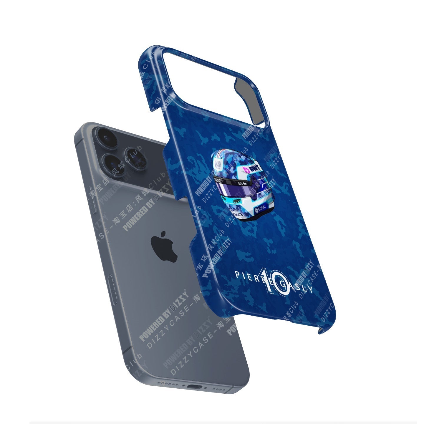 Pierre Gasly 2025 Helmet Phone Case ?¡ìC French Heritage Edition for iPhone (Alpine Edition)
