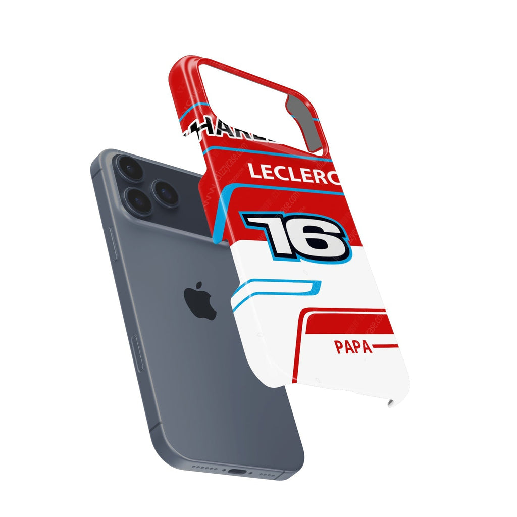 Charles Leclerc 2026 Helmet Livery - iPhone Case