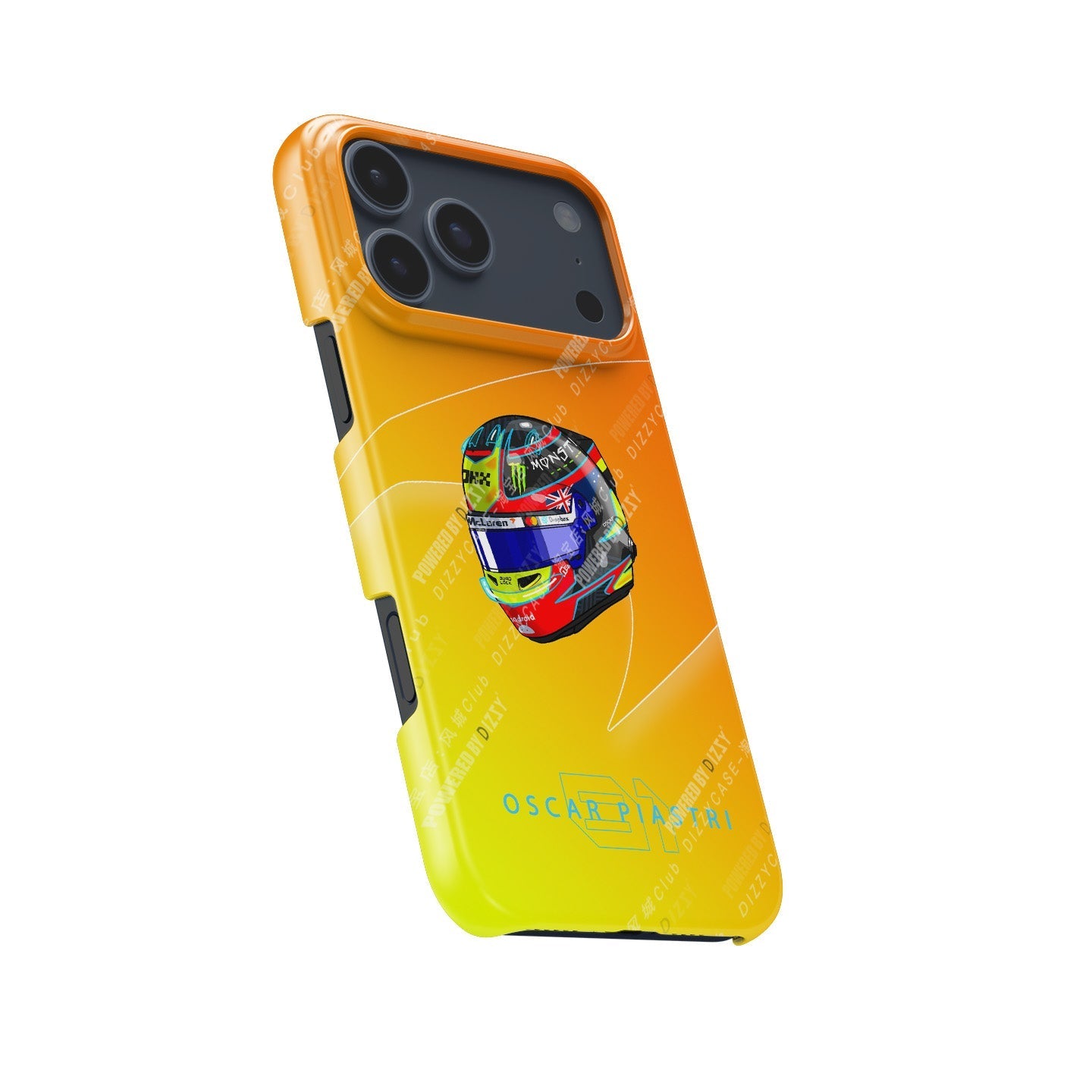 Oscar Piastri 2025 Helmet Phone Case ?¡ìC Australian Heritage Edition for iPhone (McLaren Edition)