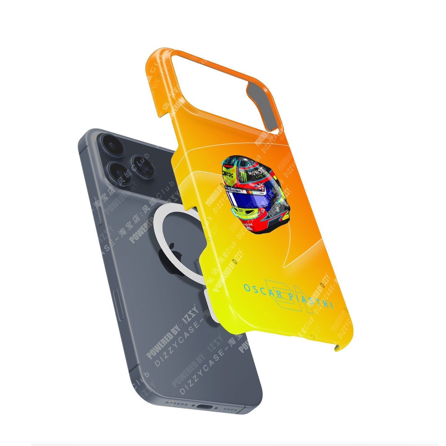 Oscar Piastri 2025 Helmet Phone Case ?¡ìC Australian Heritage Edition for iPhone (McLaren Edition)