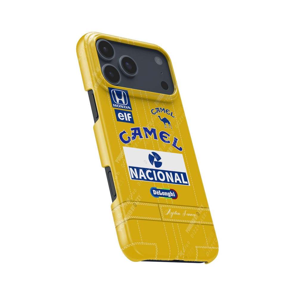 Ayrton Senna Lotus 99T 1987 Livery Phone Case - Apple Models