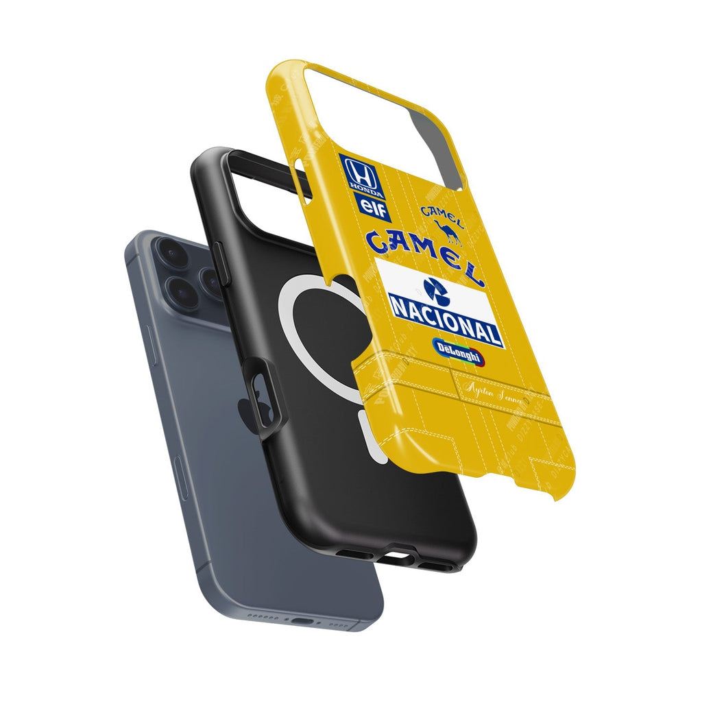 Ayrton Senna Lotus 99T 1987 Livery Phone Case - Apple Models