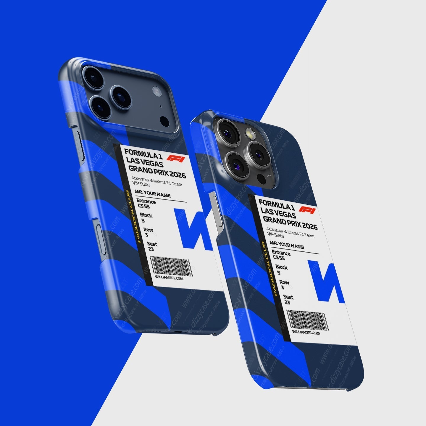 Custom Williams Racing VIP Pass iPhone Case - Las Vegas 2026