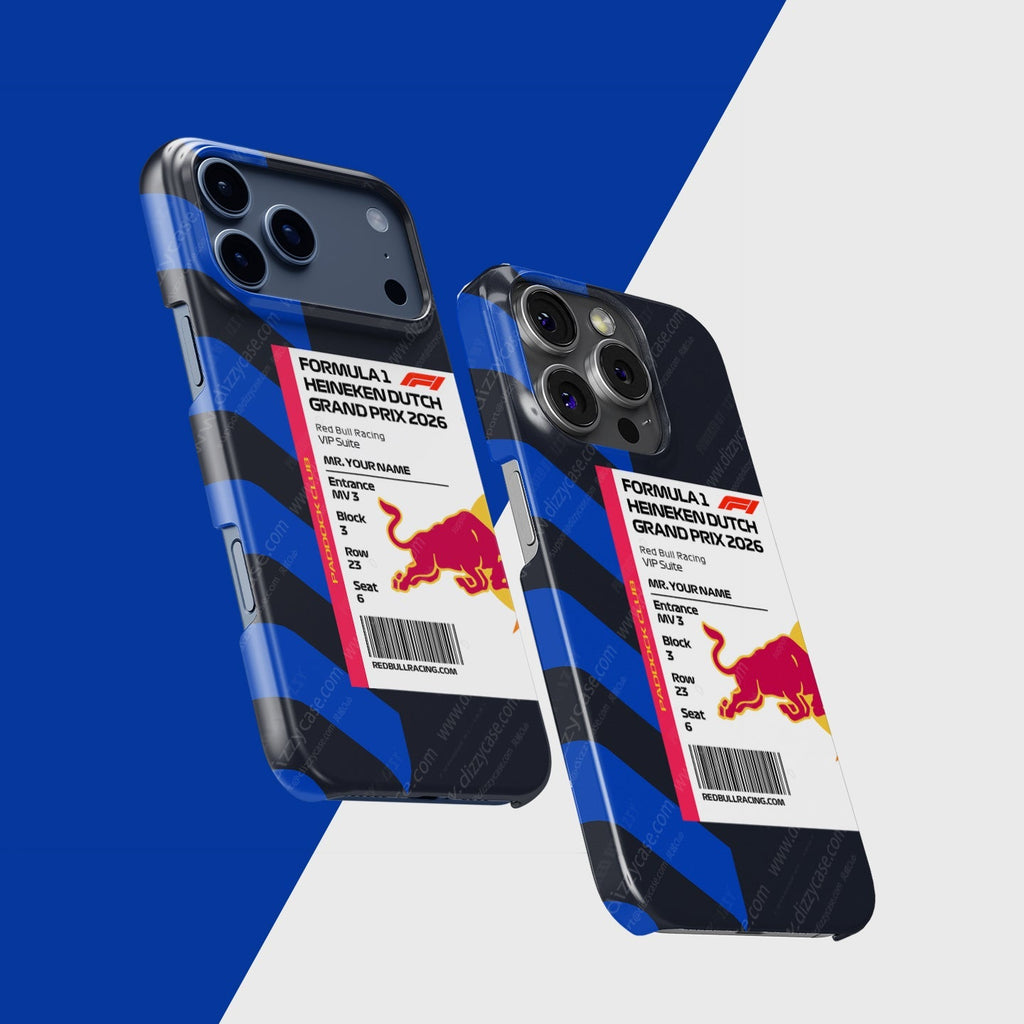 Custom Red Bull VIP Pass iPhone Case - Dutch GP 2026