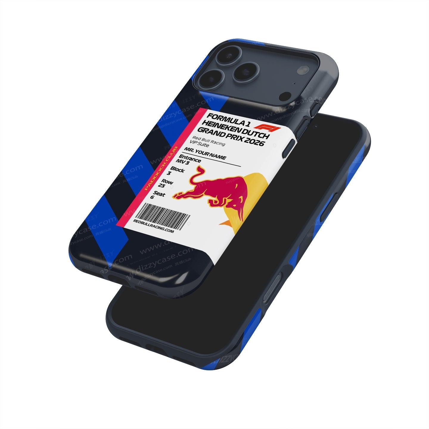Custom Red Bull VIP Pass iPhone Case - Dutch GP 2026