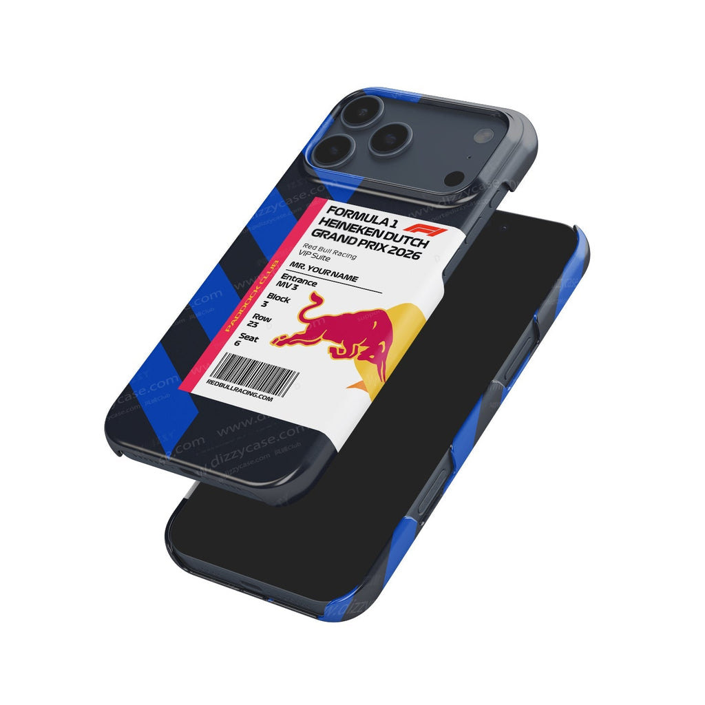 Custom Red Bull VIP Pass iPhone Case - Dutch GP 2026