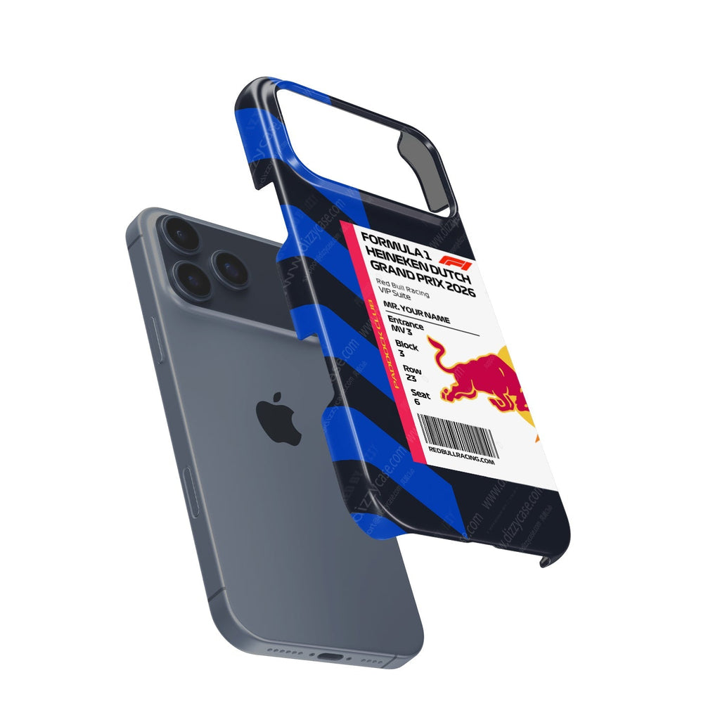 Custom Red Bull VIP Pass iPhone Case - Dutch GP 2026