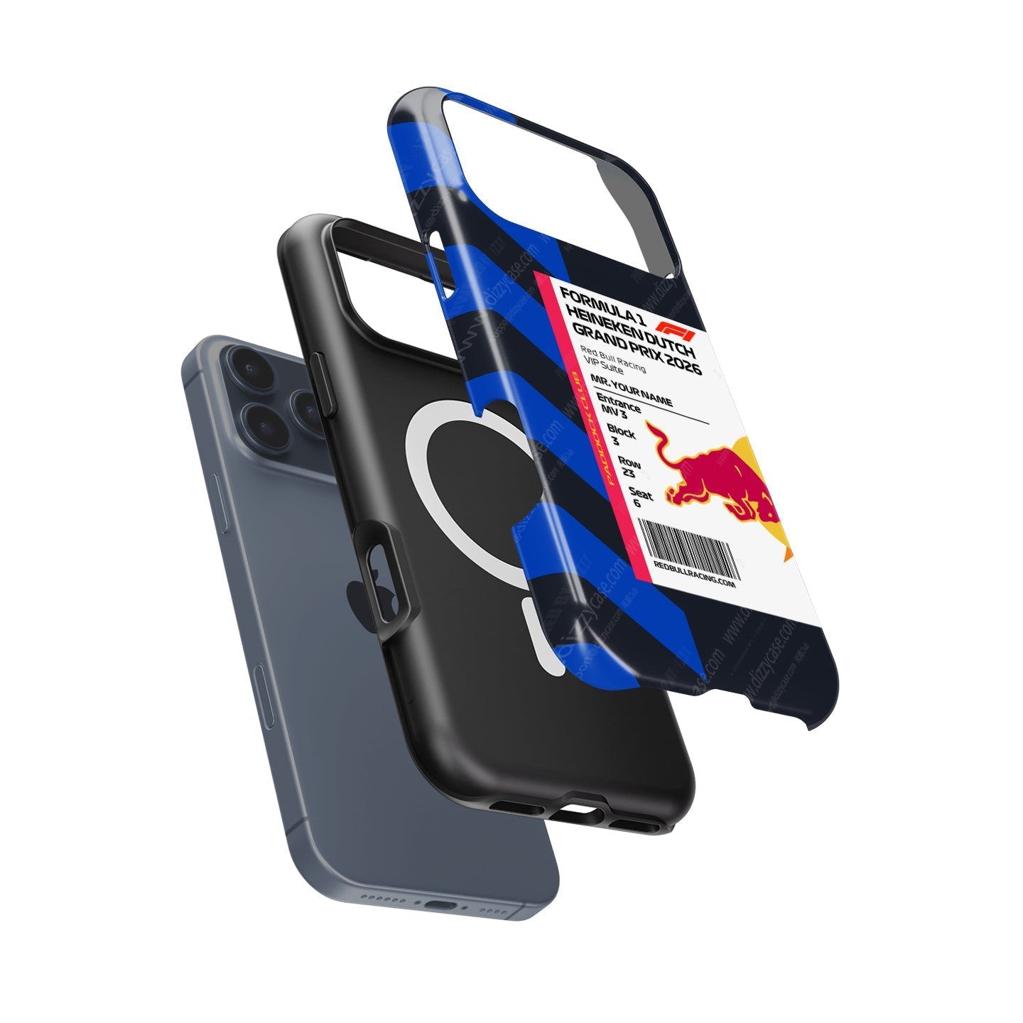 Custom Red Bull VIP Pass iPhone Case - Dutch GP 2026