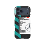 Custom Mercedes VIP Pass iPhone Case - Silverstone 2026
