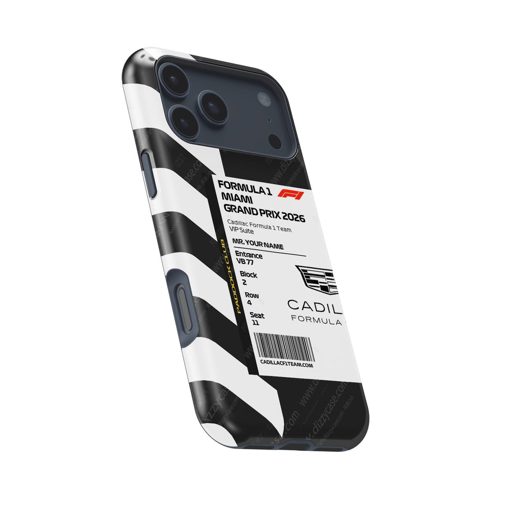 Custom Cadillac VIP Pass iPhone Case - Miami 2026