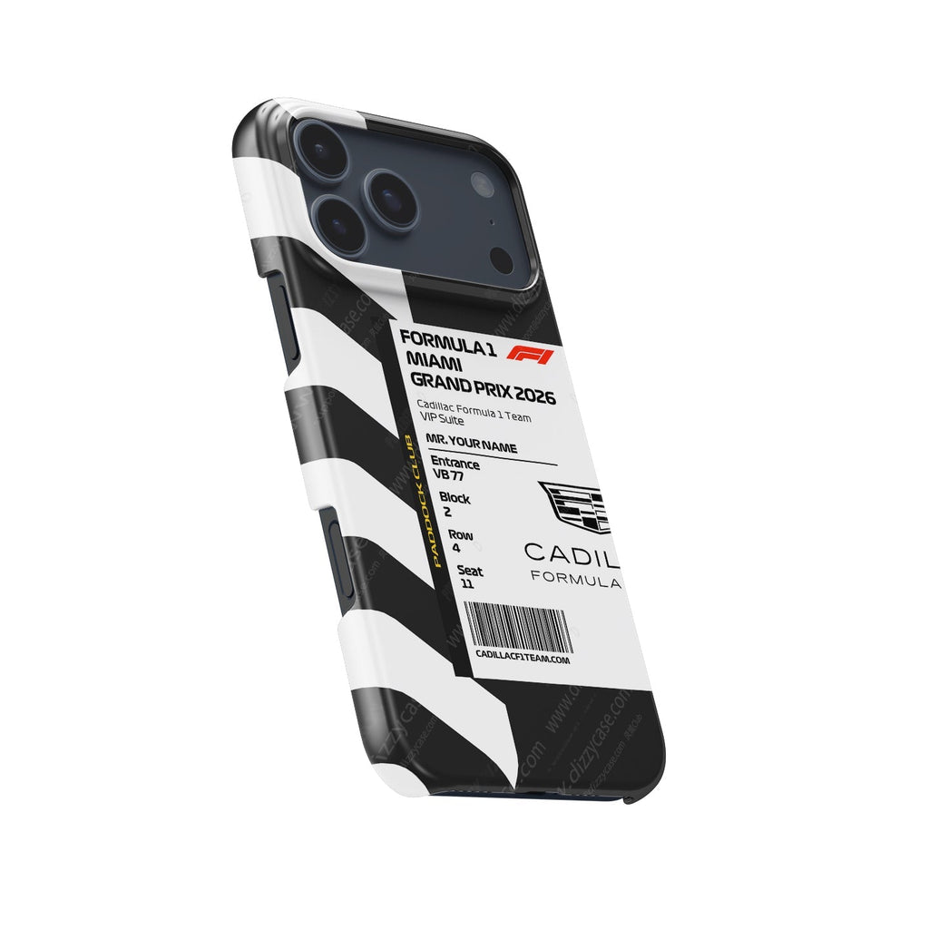 Custom Cadillac VIP Pass iPhone Case - Miami 2026