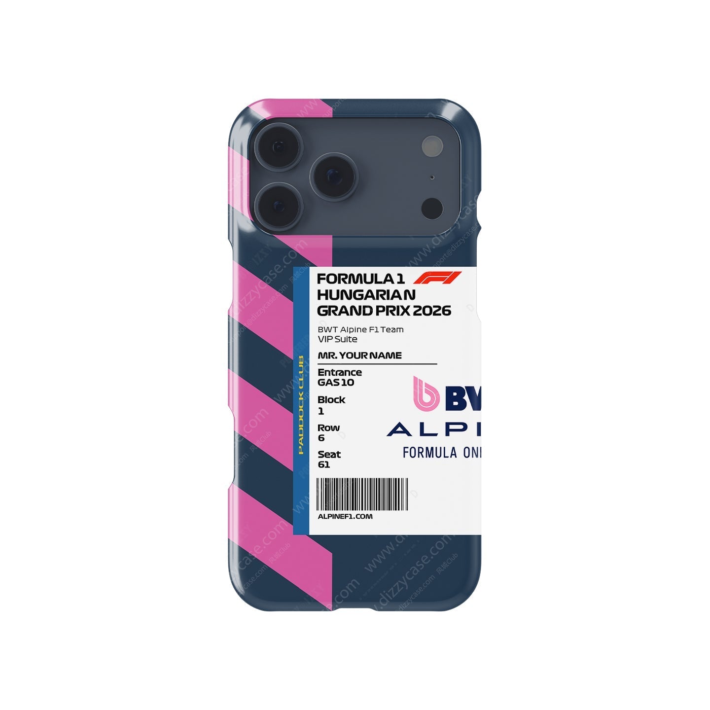 Custom Alpine VIP Pass iPhone Case - Hungary 2026