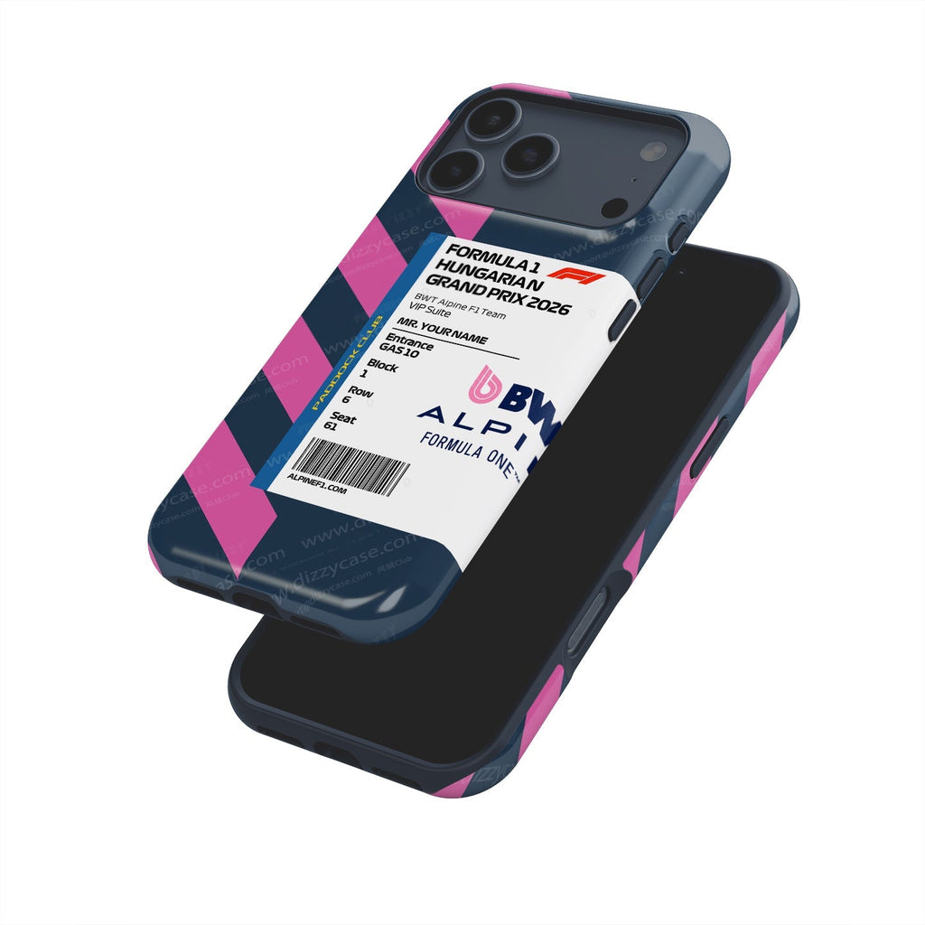 Custom Alpine VIP Pass iPhone Case - Hungary 2026