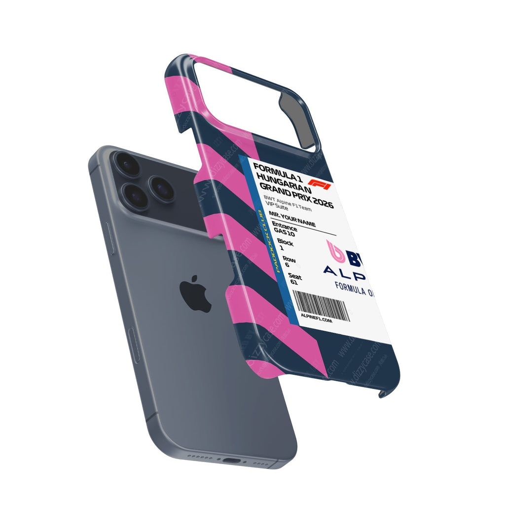 Custom Alpine VIP Pass iPhone Case - Hungary 2026