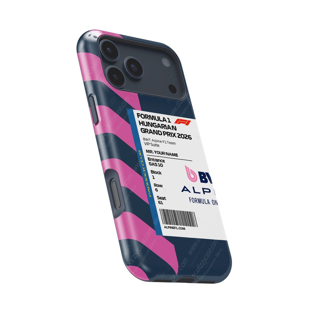 Custom Alpine VIP Pass iPhone Case - Hungary 2026