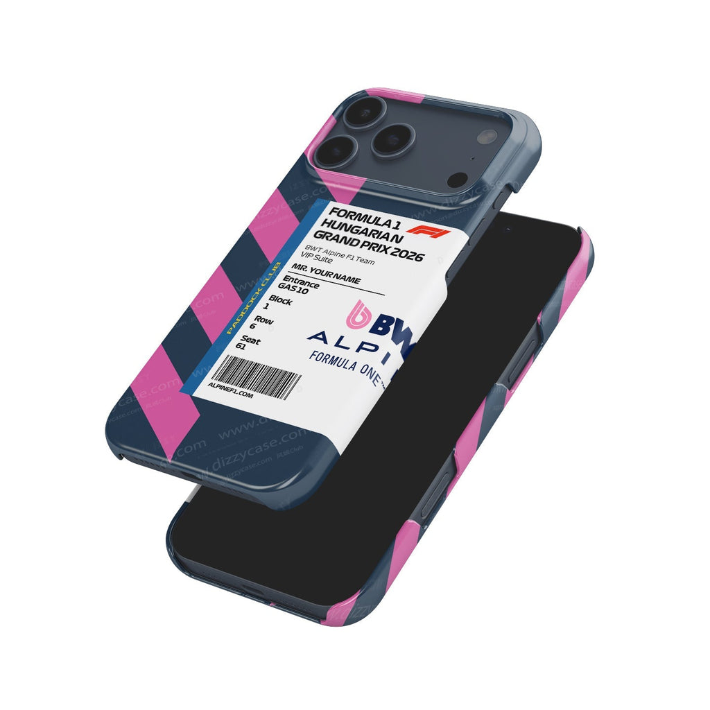 Custom Alpine VIP Pass iPhone Case - Hungary 2026