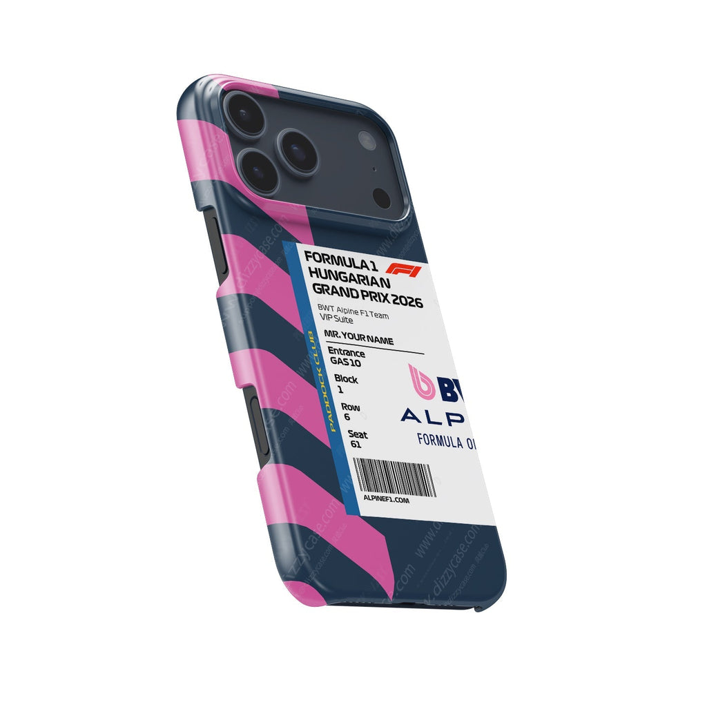 Custom Alpine VIP Pass iPhone Case - Hungary 2026