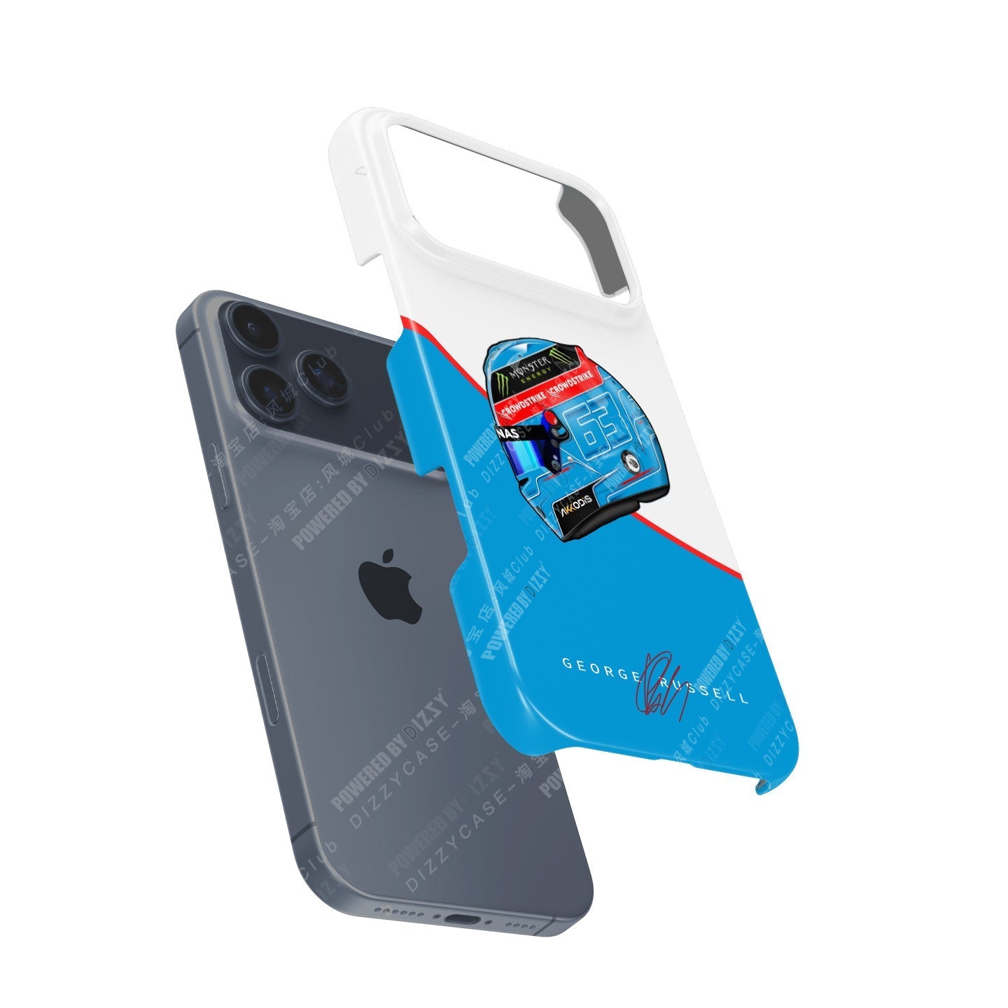 Show Your Support with the George Russell GR63 2023 Helmet Phone Case